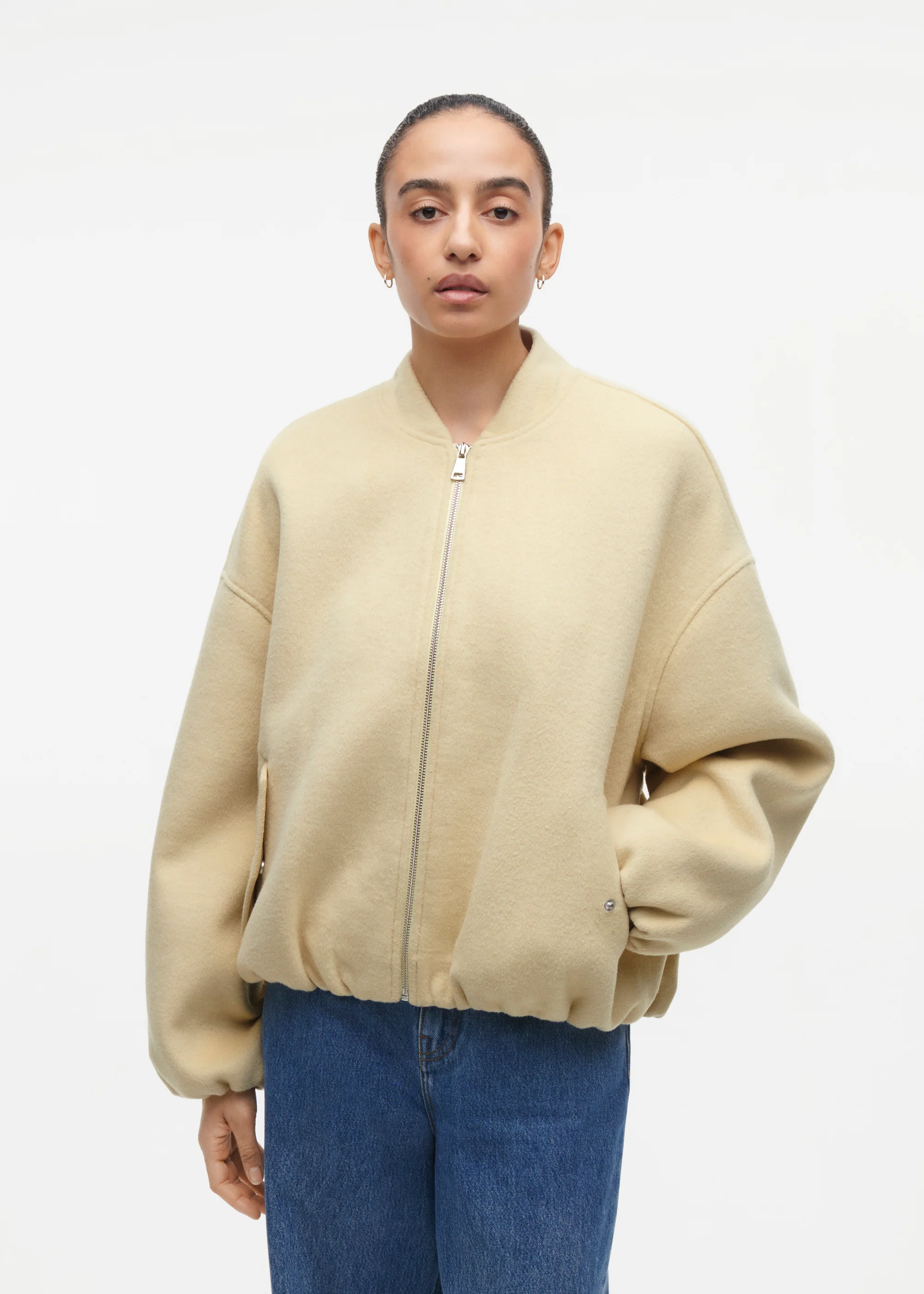 AHTI Wool Bomber Jacket - Image 3