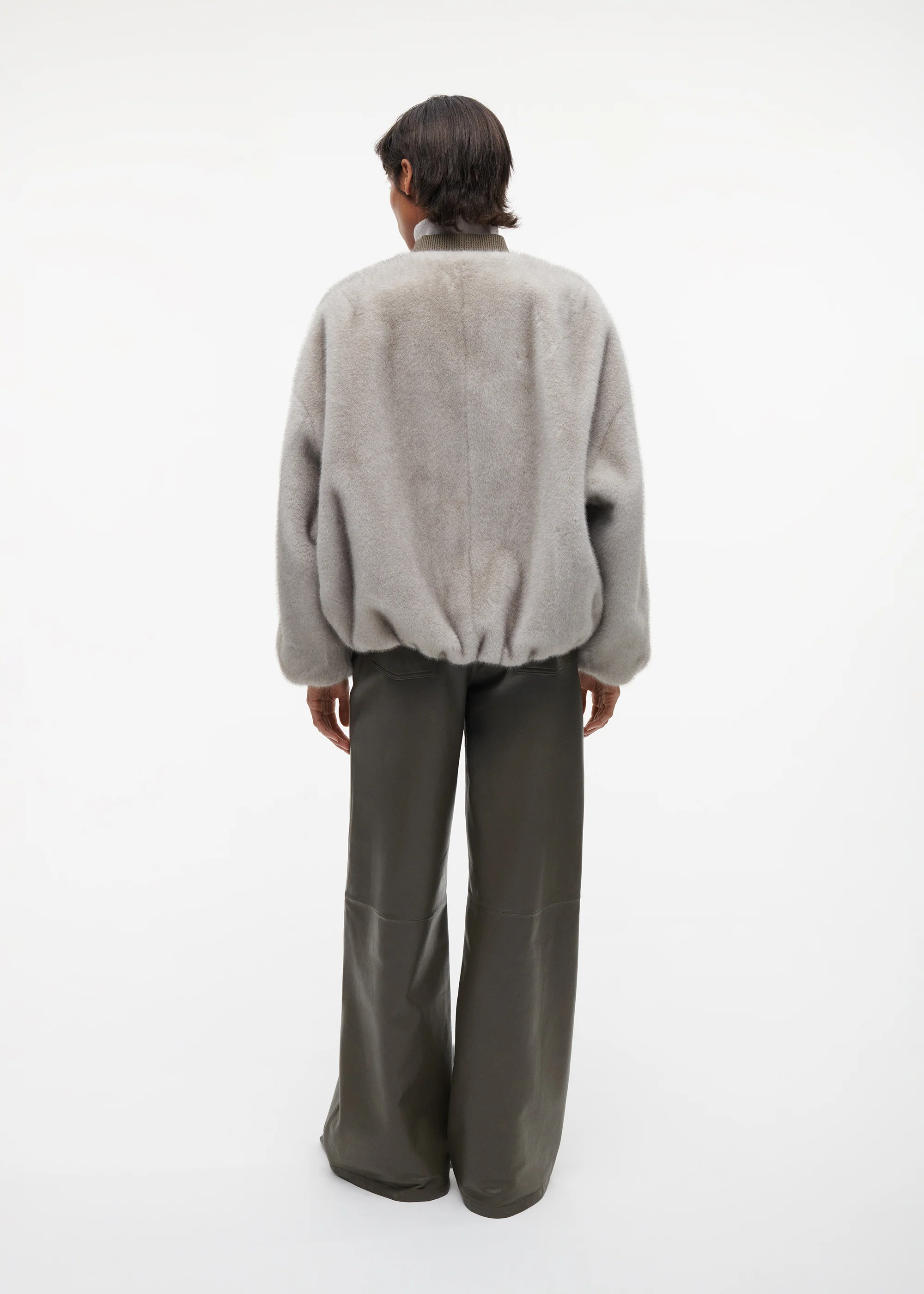 ETTA Faux Fur Bomber Jacket - Image 4