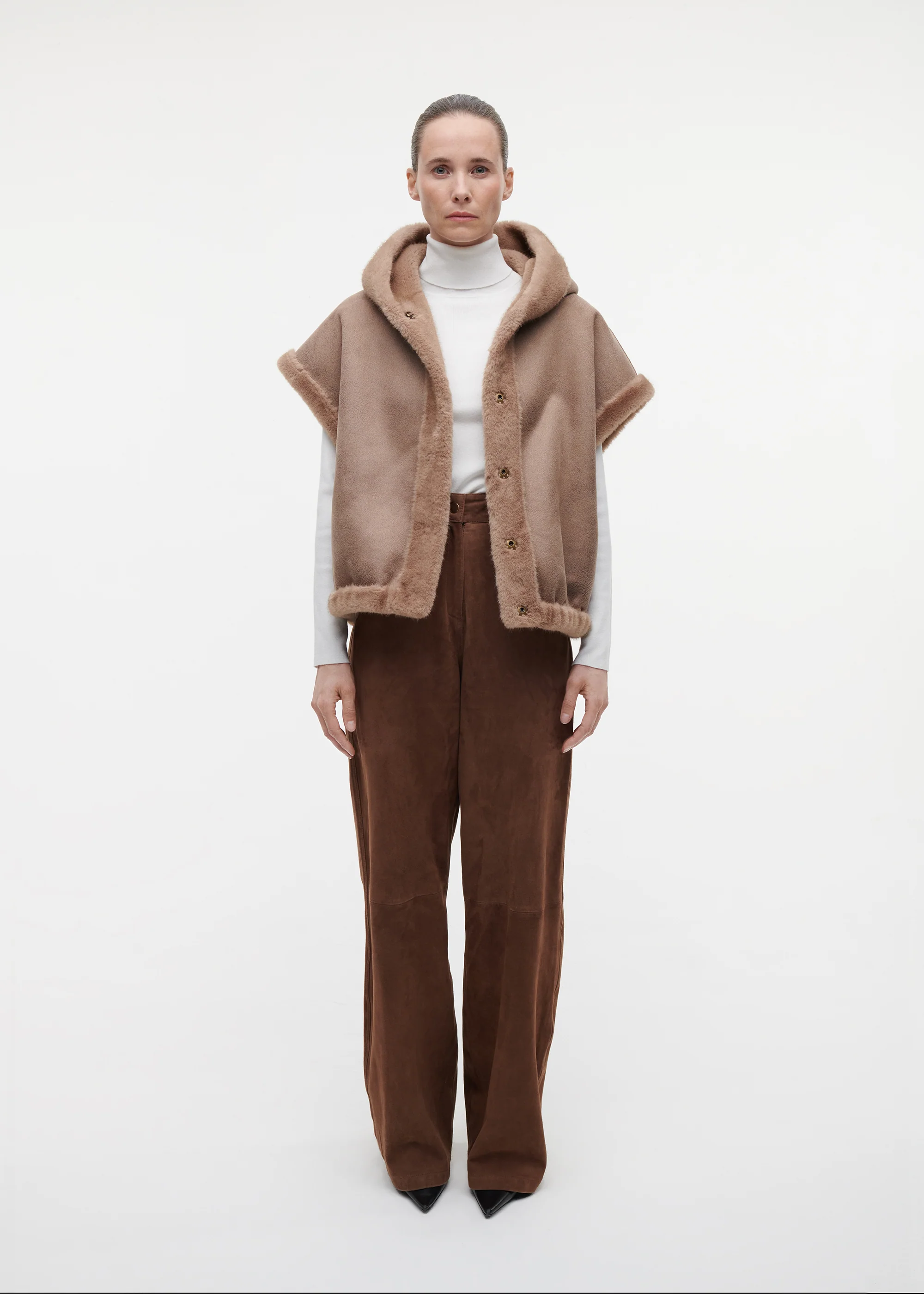 OLENA Reversible Faux Fur Gilet - Image 5