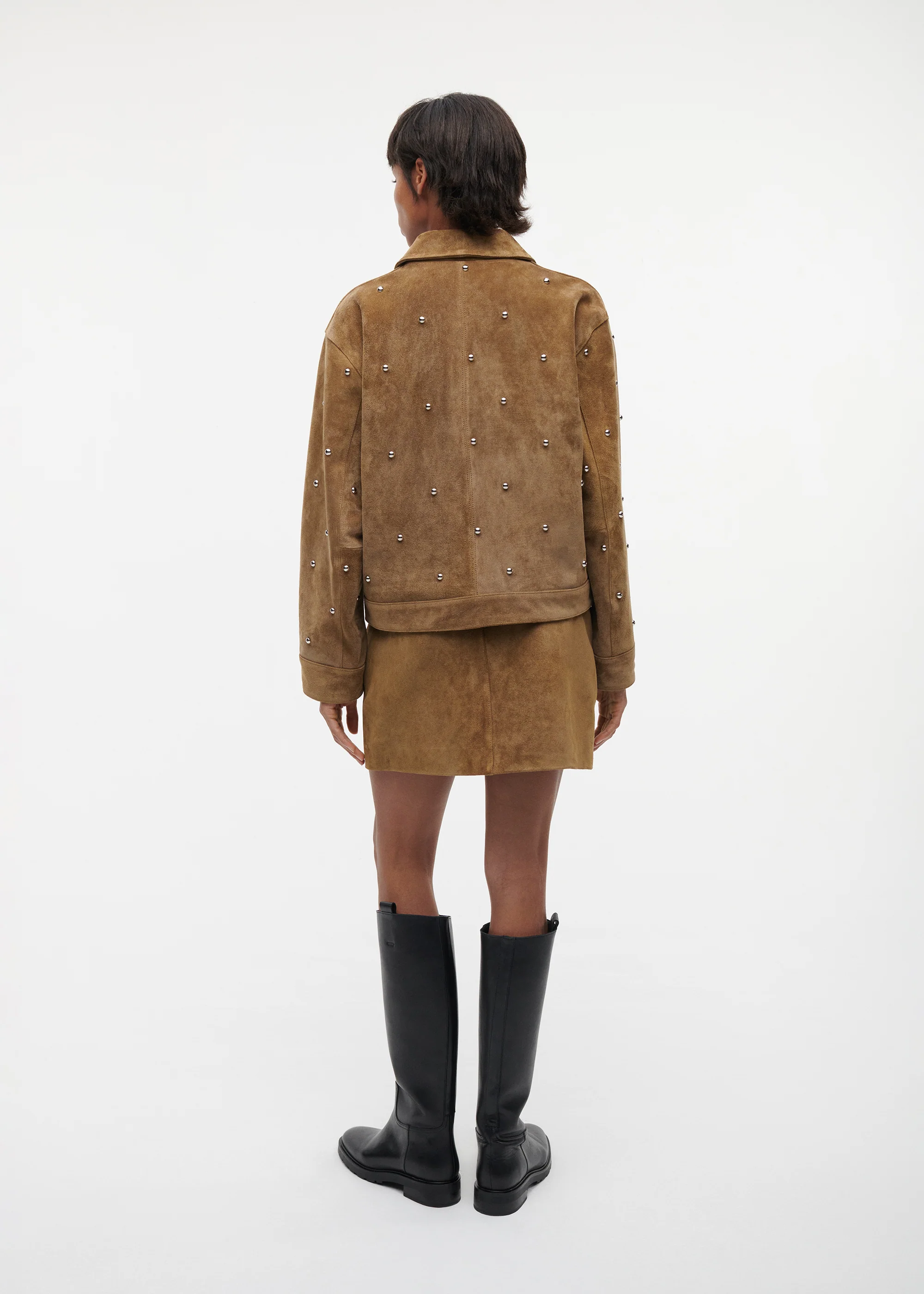 TINA Gritty Suede Studs Jacket - Image 5